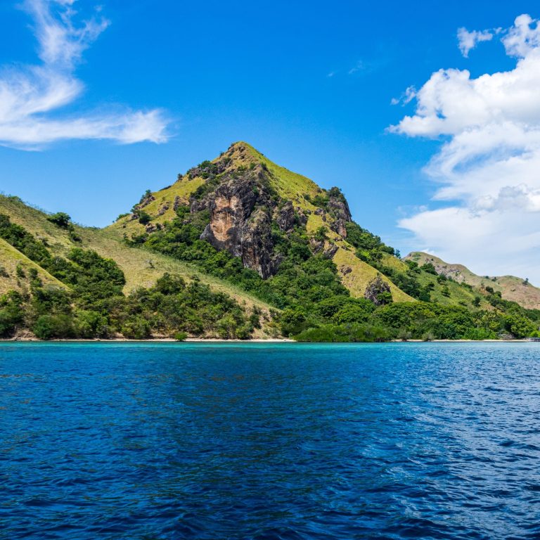 Komodo Island seen from water